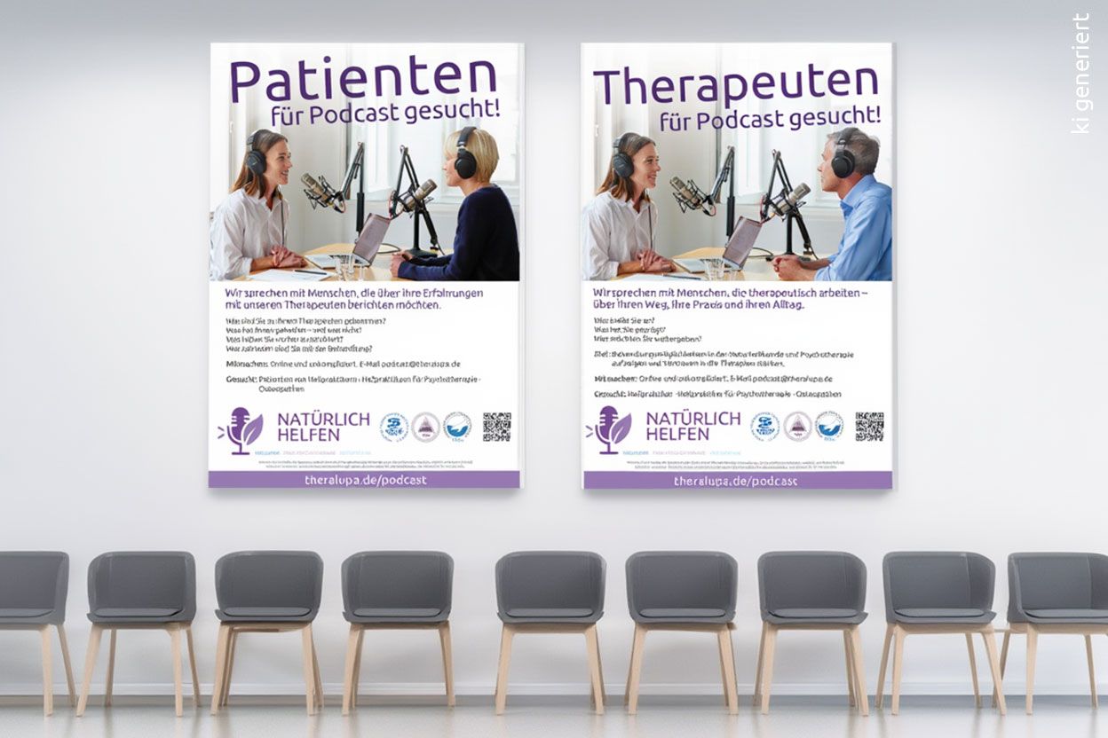 Podcast „Natürlich helfen“: Poster für Ihre Praxis